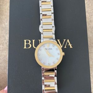 Bulova Ladies Modern Futuro Diamond Watch